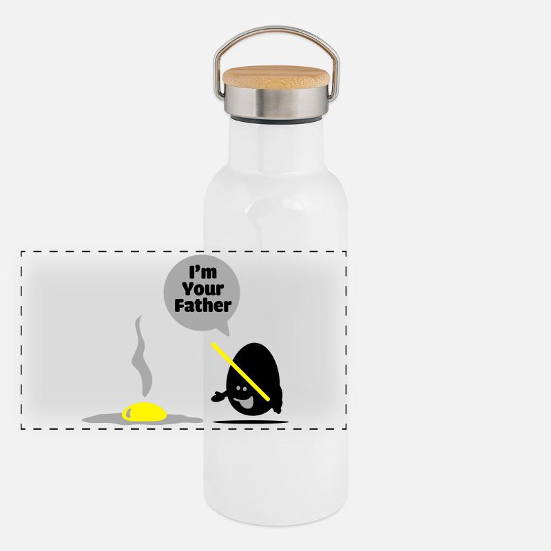 egg vader Panoramic Thermal Bottle with Bamboo Lid