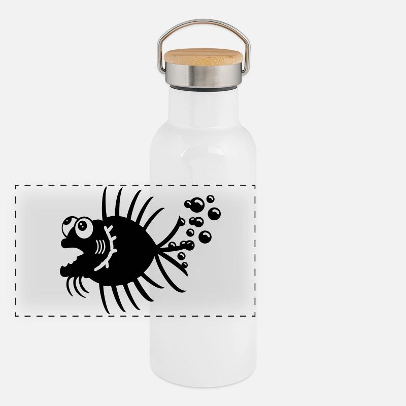 Bubbles / Blasen (1c) Panoramic Thermal Bottle with Bamboo Lid