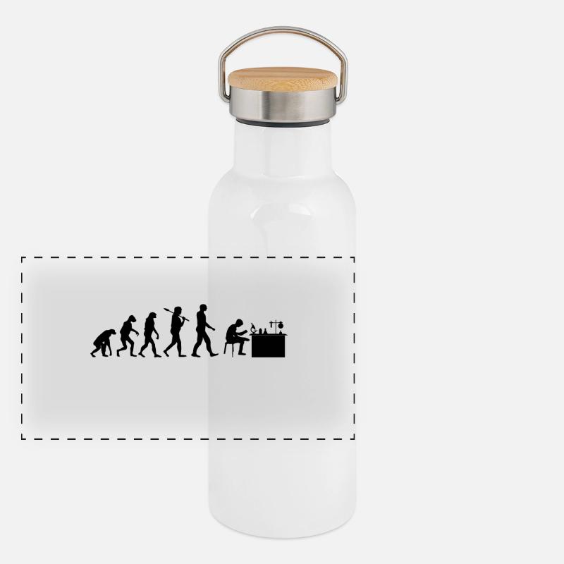 Cadeau de la chimie évolutive chimiste Gourde isotherme avec bouchon en bambou