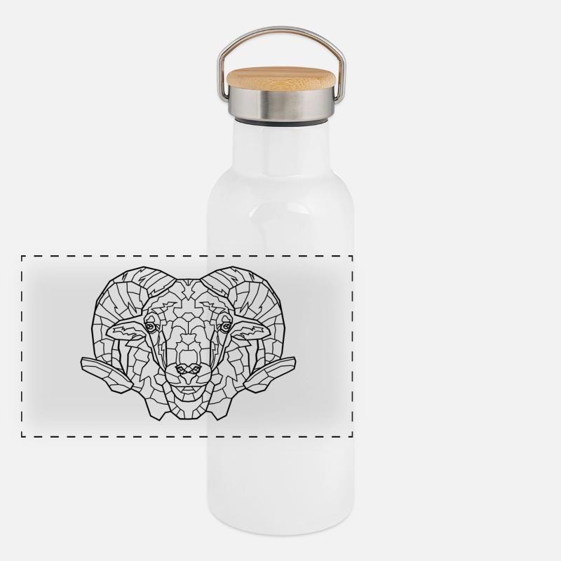 Aries Panoramic Thermal Bottle with Bamboo Lid