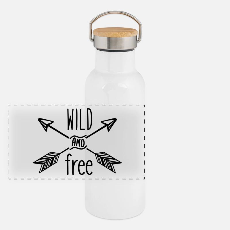 AD Wild and Free Panorama Thermosflasche mit Bambusdeckel