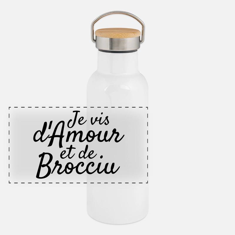 Corse / Corsica / Maure / Corso / Bastia Gourde isotherme avec bouchon en bambou