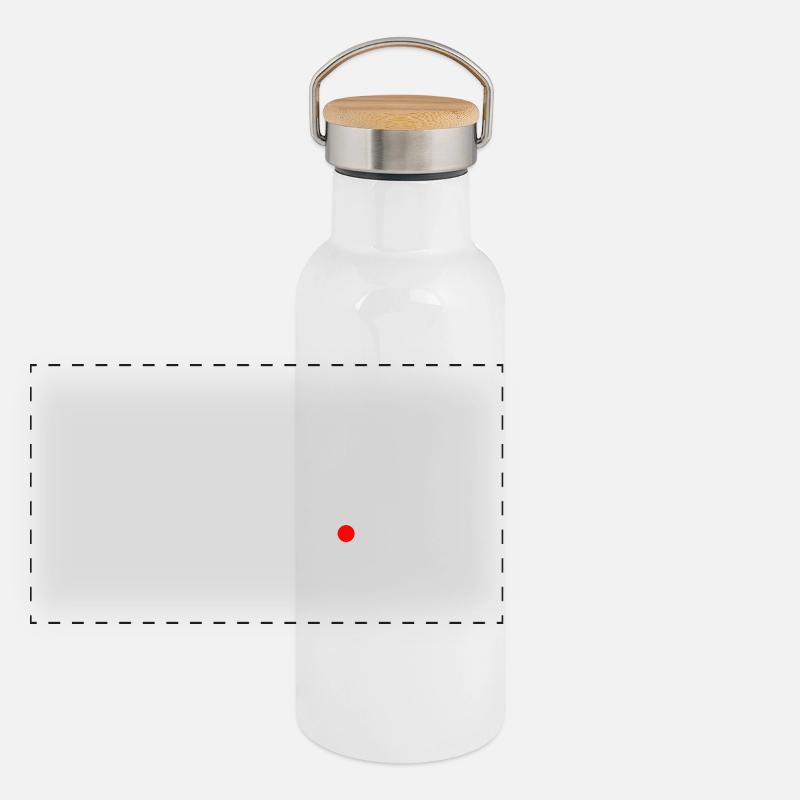 I love Music Turntable Turntable Record player Panoramic Thermal Bottle with Bamboo Lid