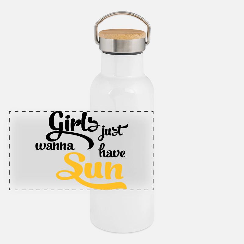 sun Panoramic Thermal Bottle with Bamboo Lid