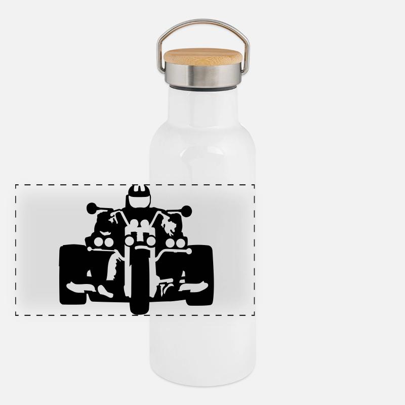Trike Panorama Thermosflasche mit Bambusdeckel