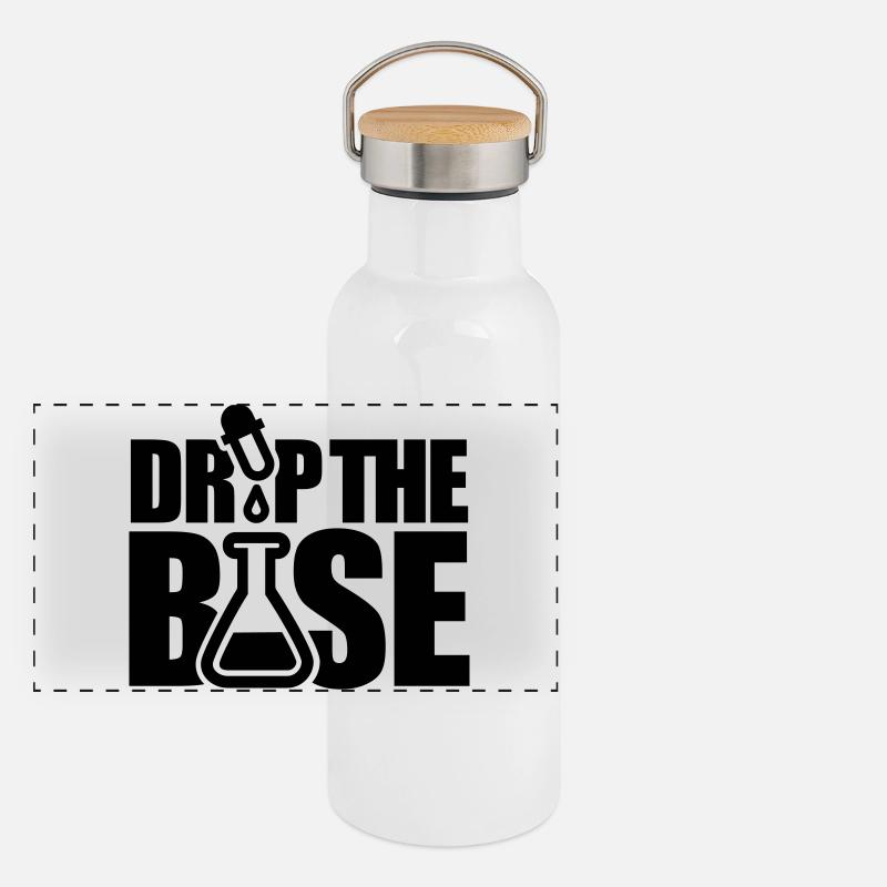 Drop the base Panorama Thermosflasche mit Bambusdeckel