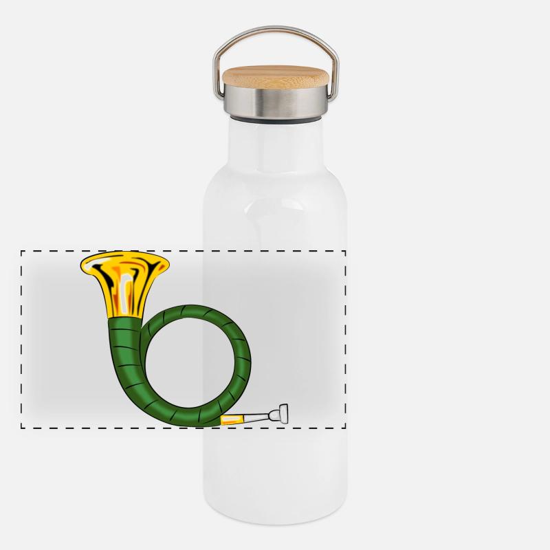 chasse Gourde isotherme avec bouchon en bambou