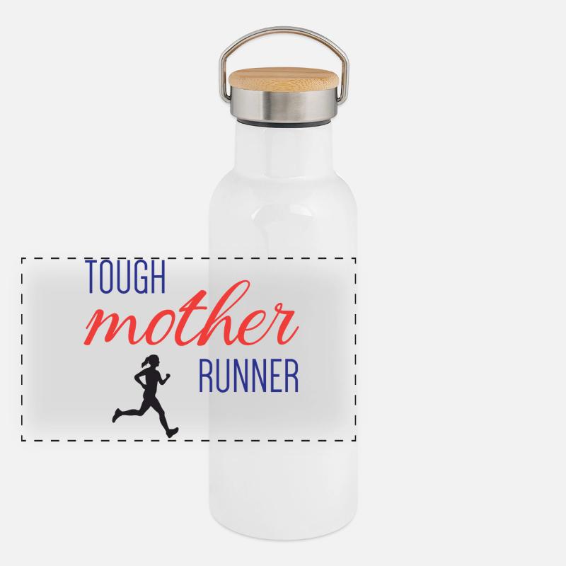 Mère coureuse coriace Gourde isotherme avec bouchon en bambou