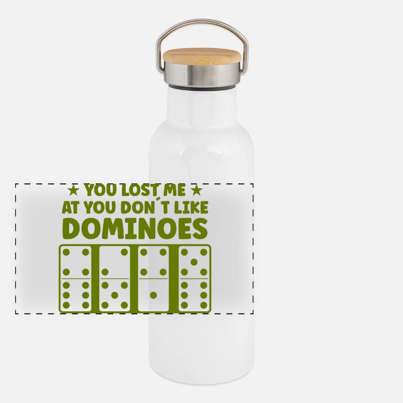 Domino Design Panorama Thermosflasche mit Bambusdeckel