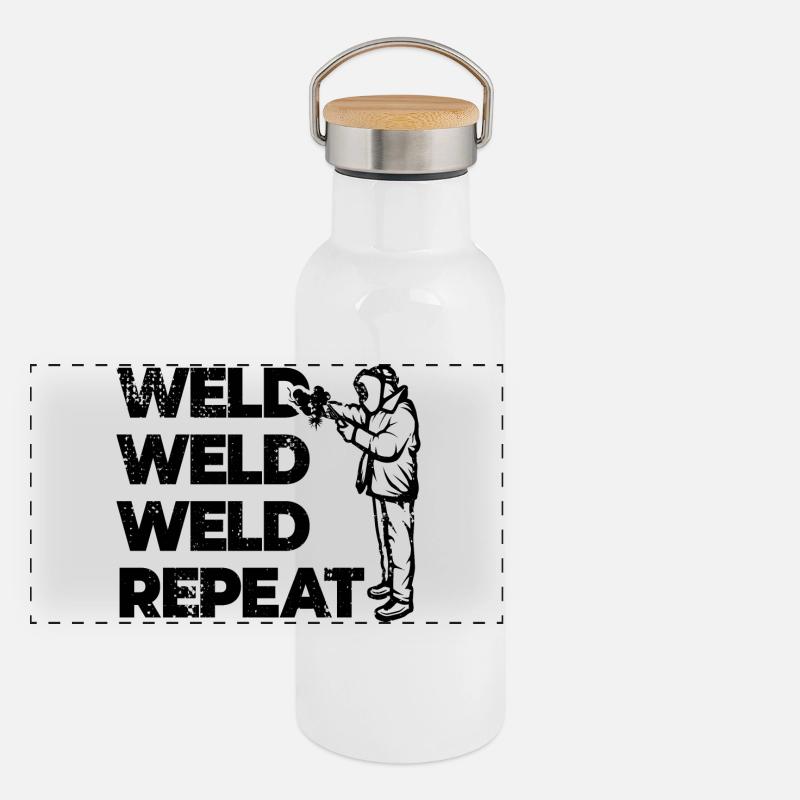 Repeat welding Panoramic Thermal Bottle with Bamboo Lid