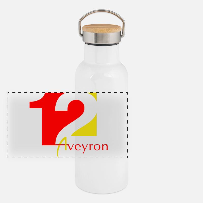 Aveyron Gourde isotherme avec bouchon en bambou