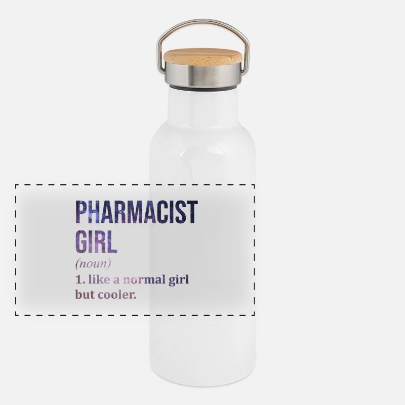 Panorama Thermosflasche mit Bambusdeckel