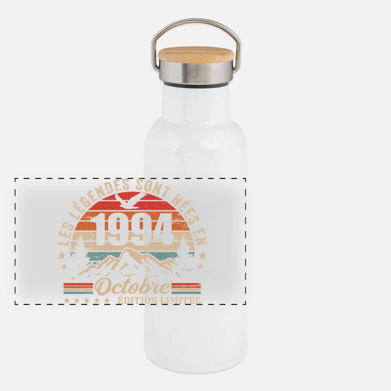 October 1994 Birthday Gift 1994 October 1994 Panoramic Thermal Bottle with Bamboo Lid