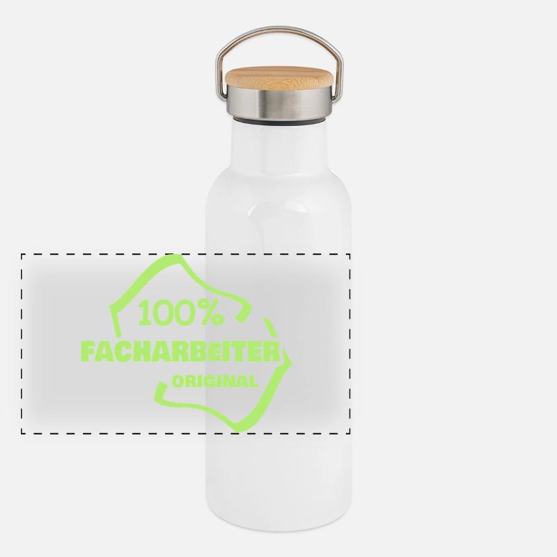 Occupation: Skilled worker Panoramic Thermal Bottle with Bamboo Lid