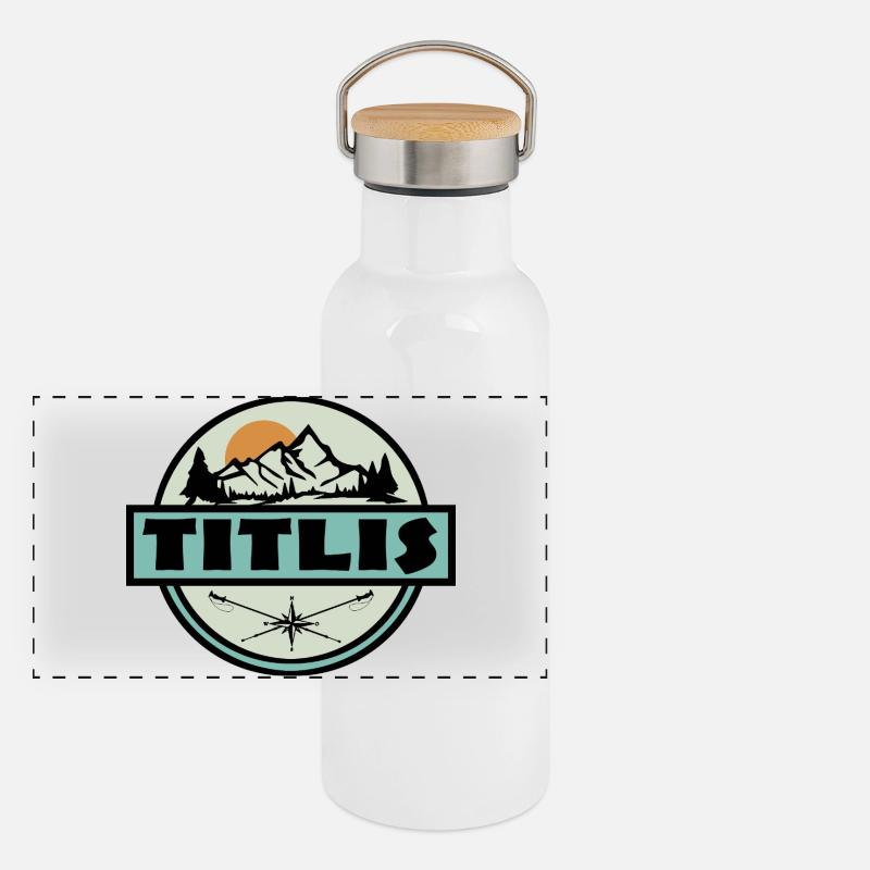 Titlis Panoramic Thermal Bottle with Bamboo Lid