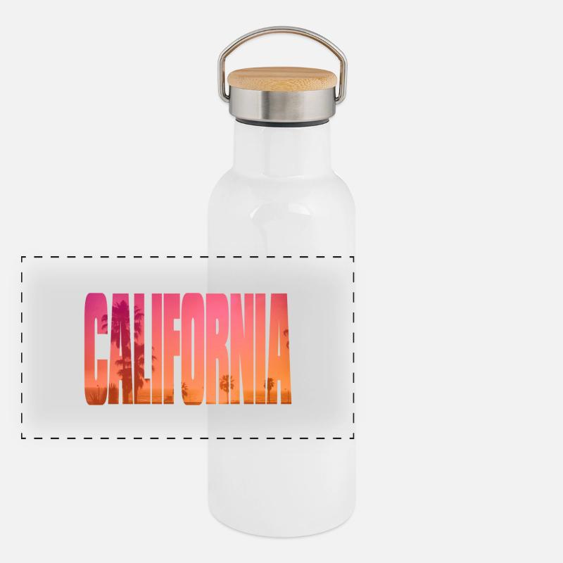 california Panoramic Thermal Bottle with Bamboo Lid