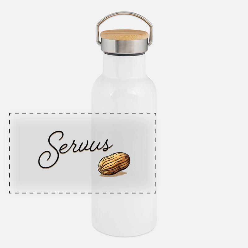 Conception du scénario de Serius Mandel Gourde isotherme avec bouchon en bambou