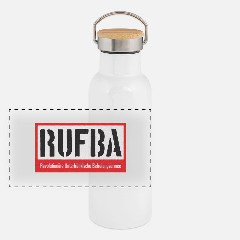 Panorama Thermosflasche mit Bambusdeckel