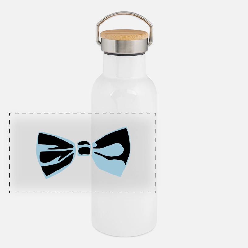 Fliege Panorama Thermosflasche mit Bambusdeckel