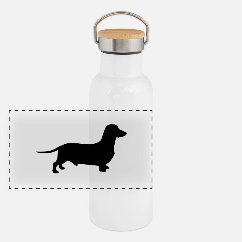 dog Gourde isotherme avec bouchon en bambou