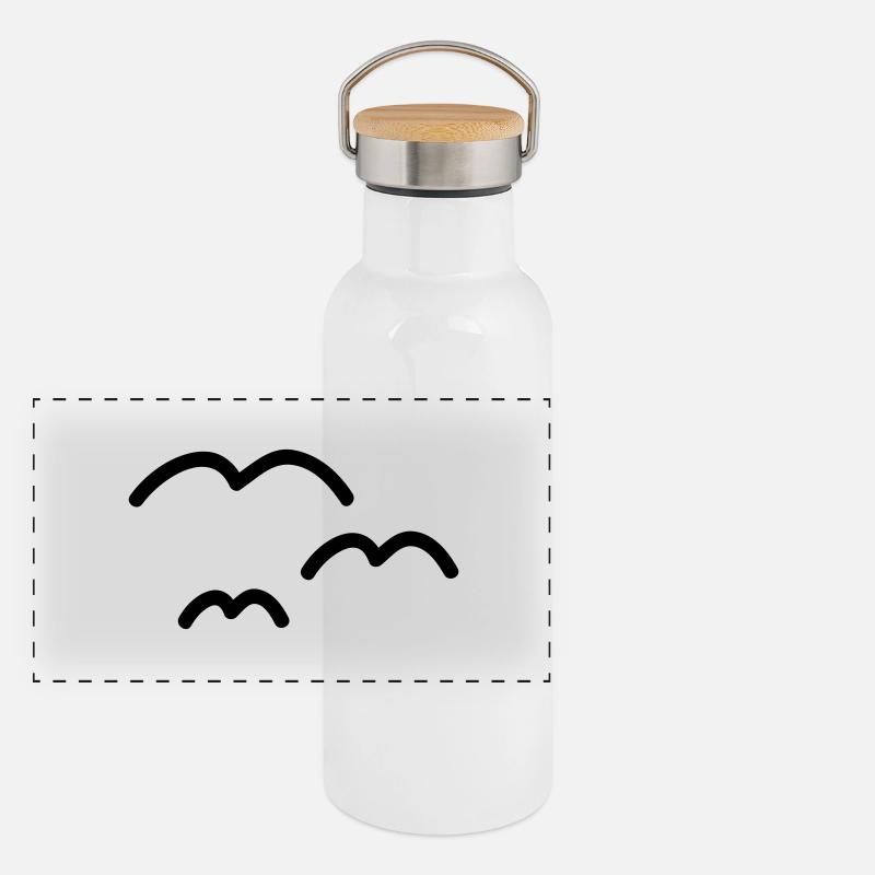 moewen Panorama Thermosflasche mit Bambusdeckel