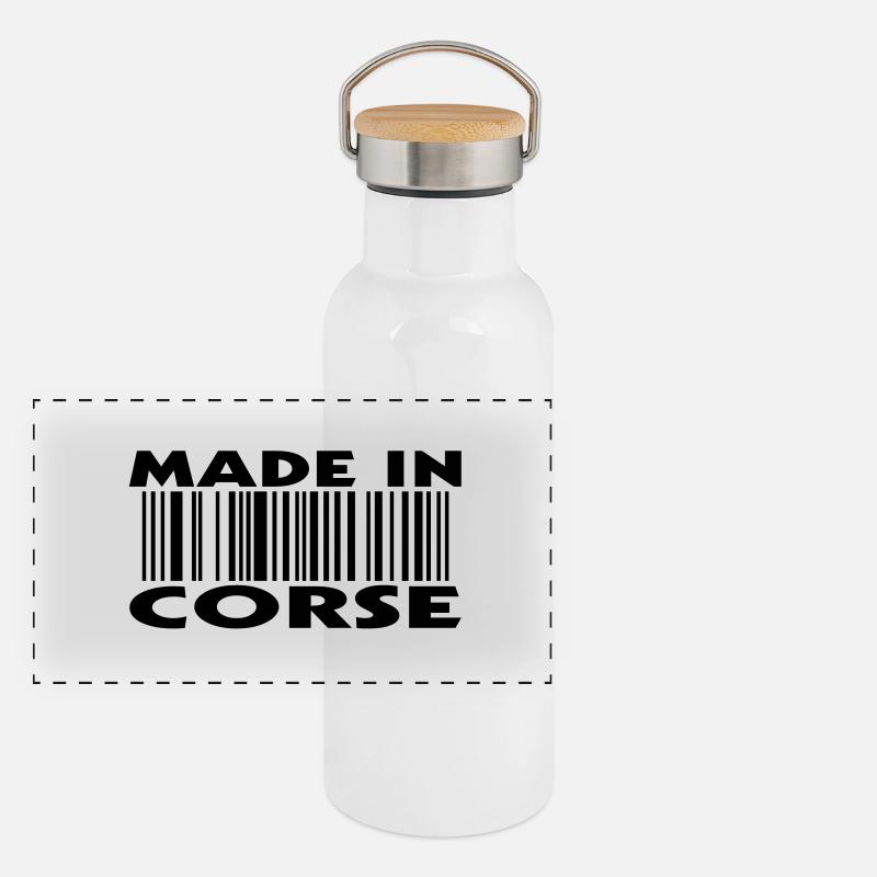 Made in CORSE (1c) Panoramic Thermal Bottle with Bamboo Lid