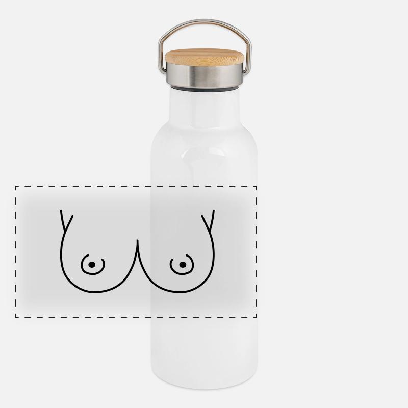 titten_1__f1 Panorama Thermosflasche mit Bambusdeckel