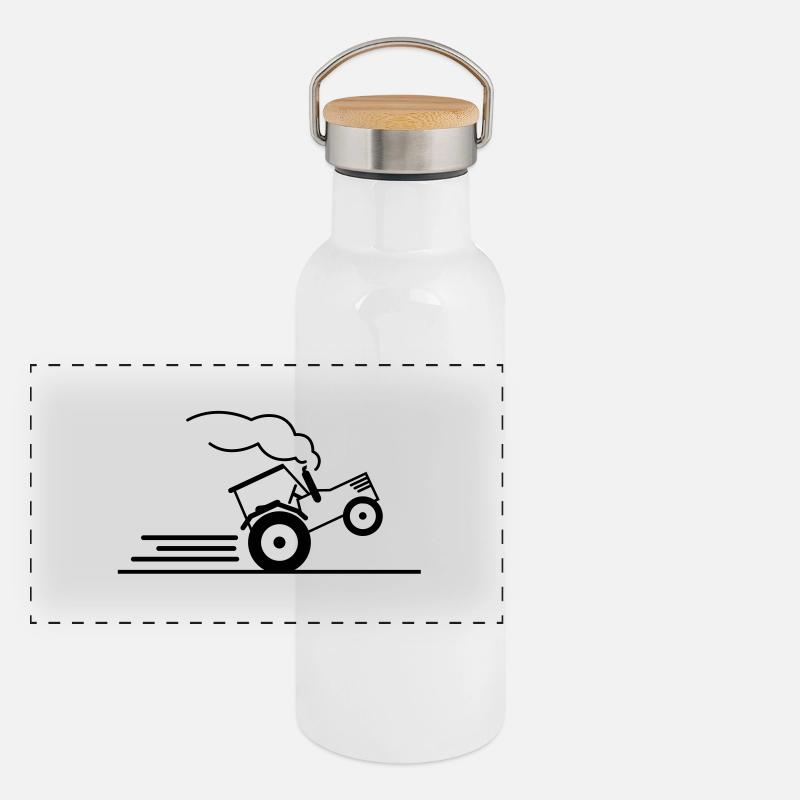 traktor_power_pull_f1 Panoramic Thermal Bottle with Bamboo Lid