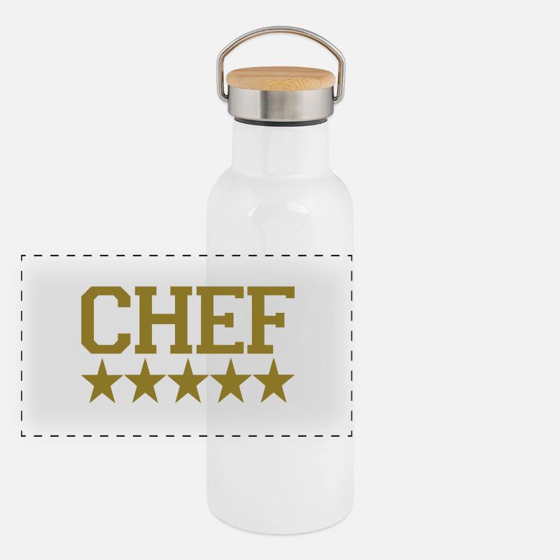 chef Panorama Thermosflasche mit Bambusdeckel