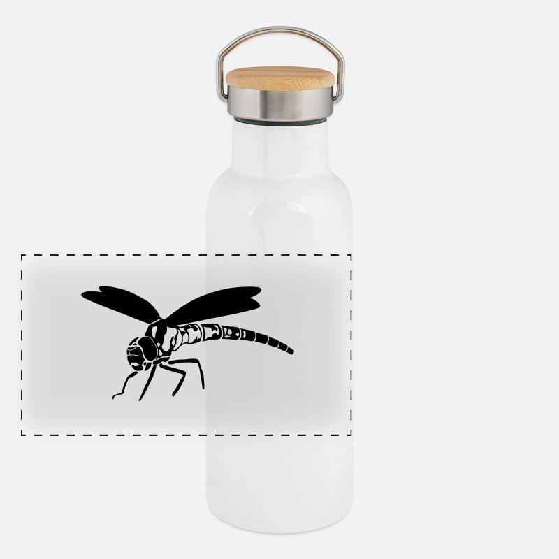 dragonfly Panoramic Thermal Bottle with Bamboo Lid