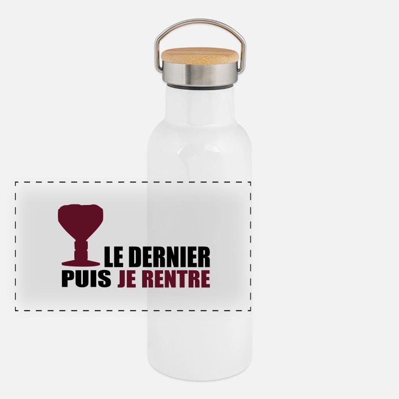 dernier Orval puis je rentre Gourde isotherme avec bouchon en bambou