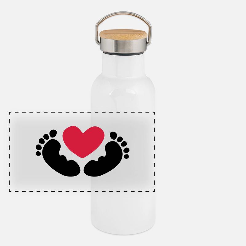 bébé Gourde isotherme avec bouchon en bambou