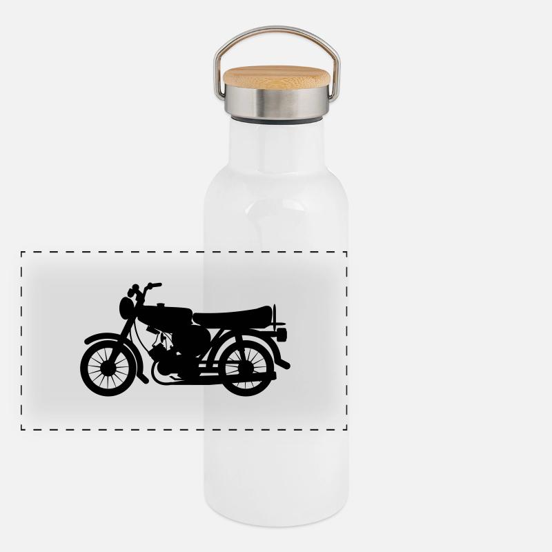 Fahrzeug - Simson Panorama Thermosflasche mit Bambusdeckel