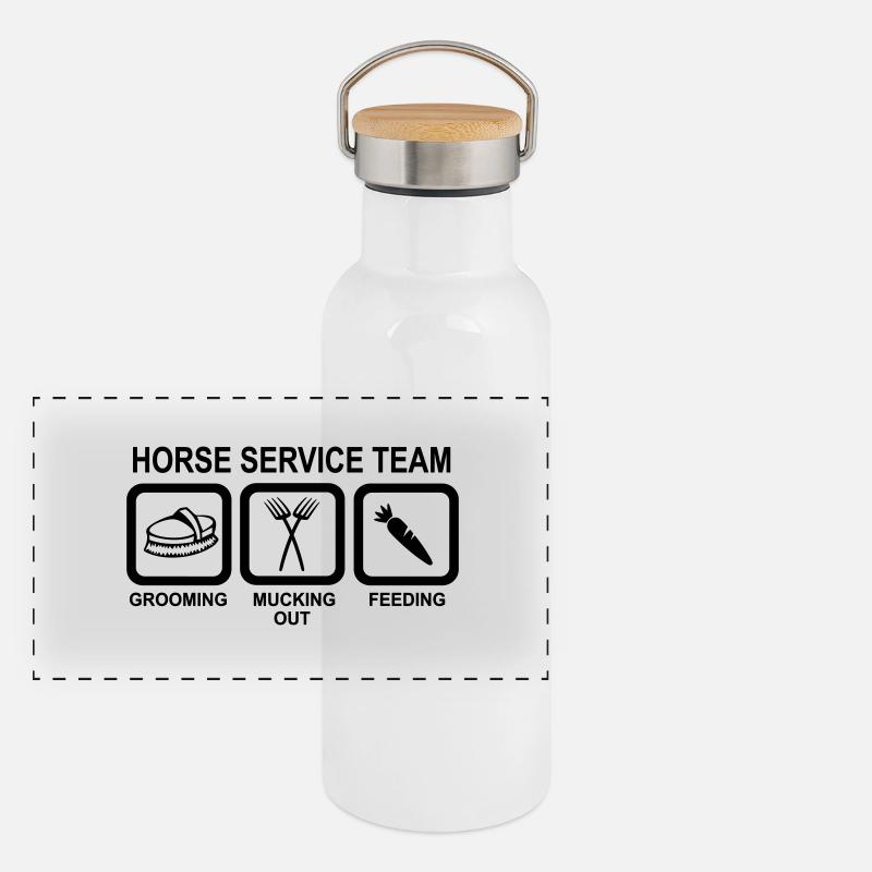 Grooms Panoramic Thermal Bottle with Bamboo Lid