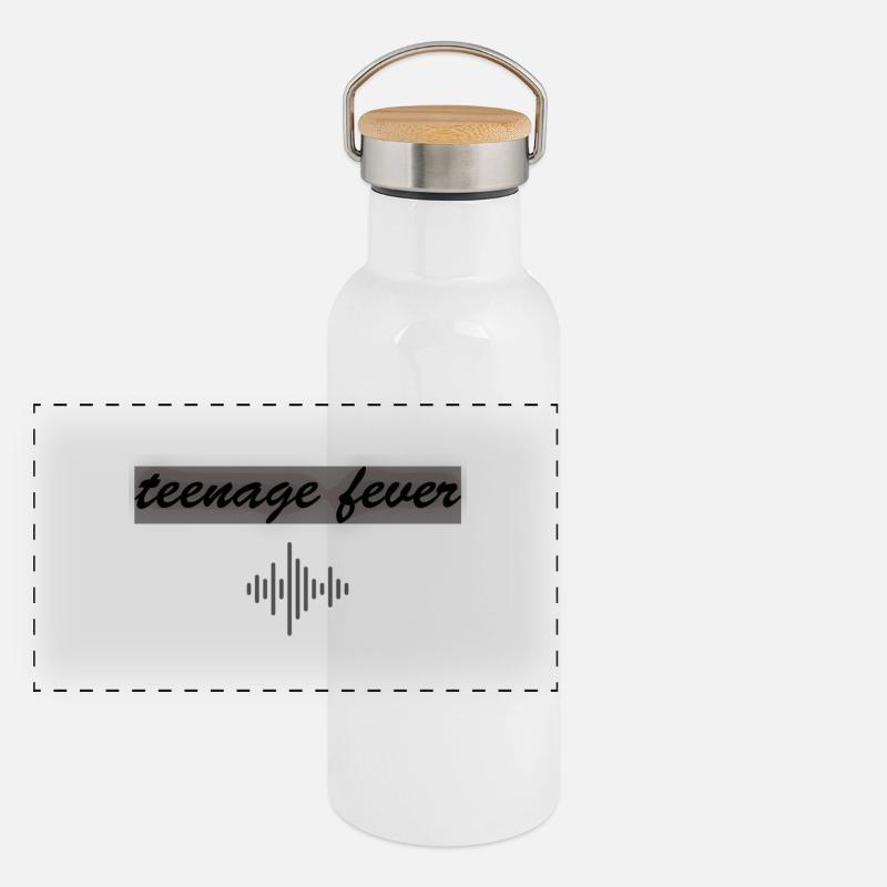 fièvre adolescente. 2.0 Gourde isotherme avec bouchon en bambou