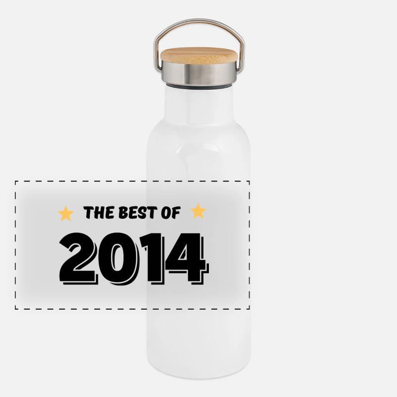 Das Beste aus 2014 Panorama Thermosflasche mit Bambusdeckel