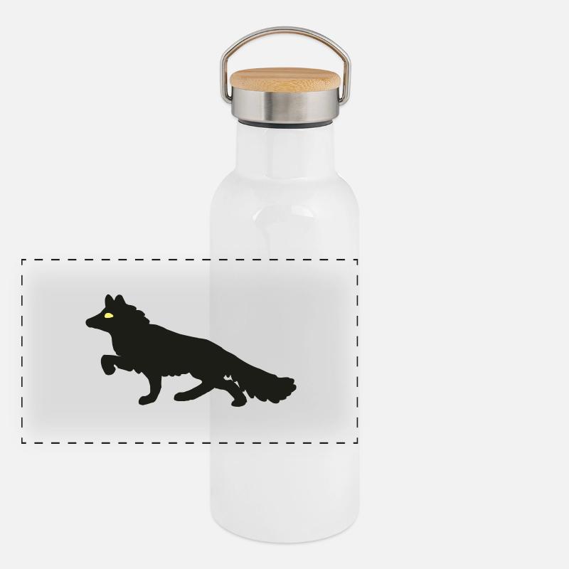 Fuchs Panorama Thermosflasche mit Bambusdeckel