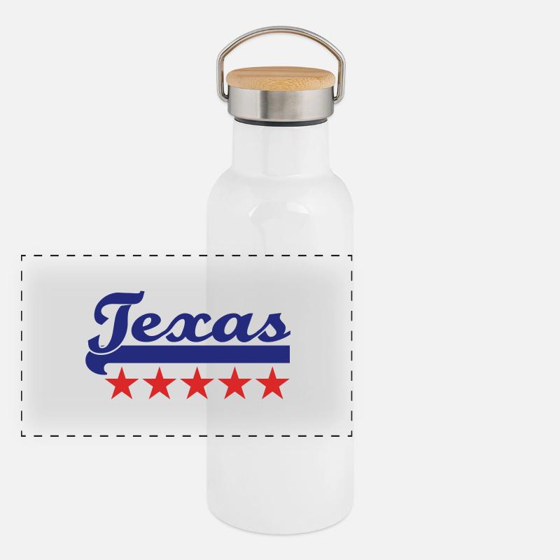 texas Panoramic Thermal Bottle with Bamboo Lid