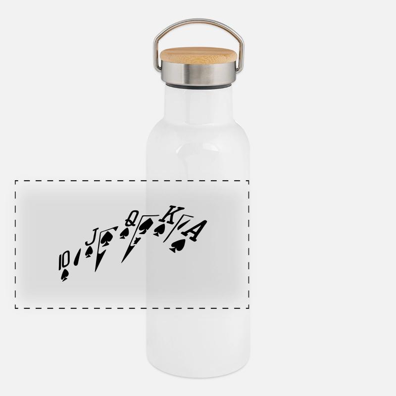 Panorama Thermosflasche mit Bambusdeckel