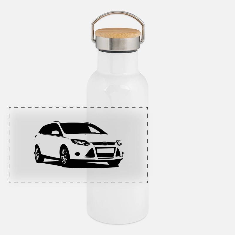 Focus Panorama Thermosflasche mit Bambusdeckel