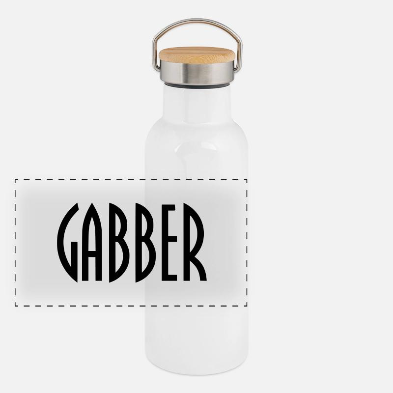 GABBER Gourde isotherme avec bouchon en bambou