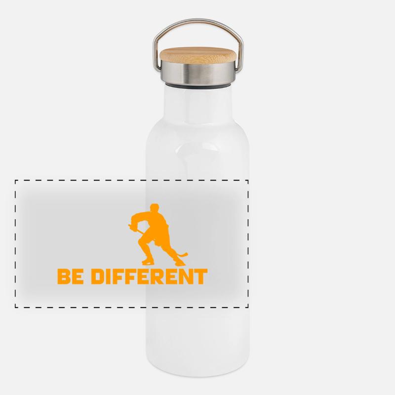 Hockey - Be different Gourde isotherme avec bouchon en bambou