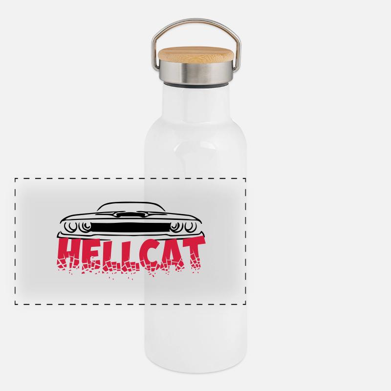 SRT HELLCAT Panorama Thermosflasche mit Bambusdeckel
