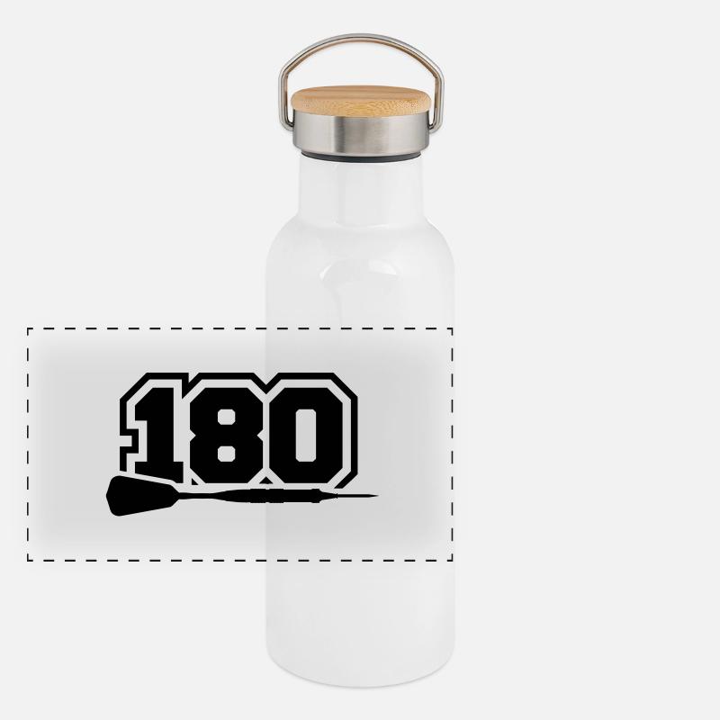 darts_180_tk1 Gourde isotherme avec bouchon en bambou