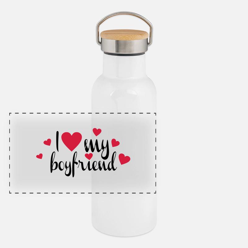 Freund Panorama Thermosflasche mit Bambusdeckel