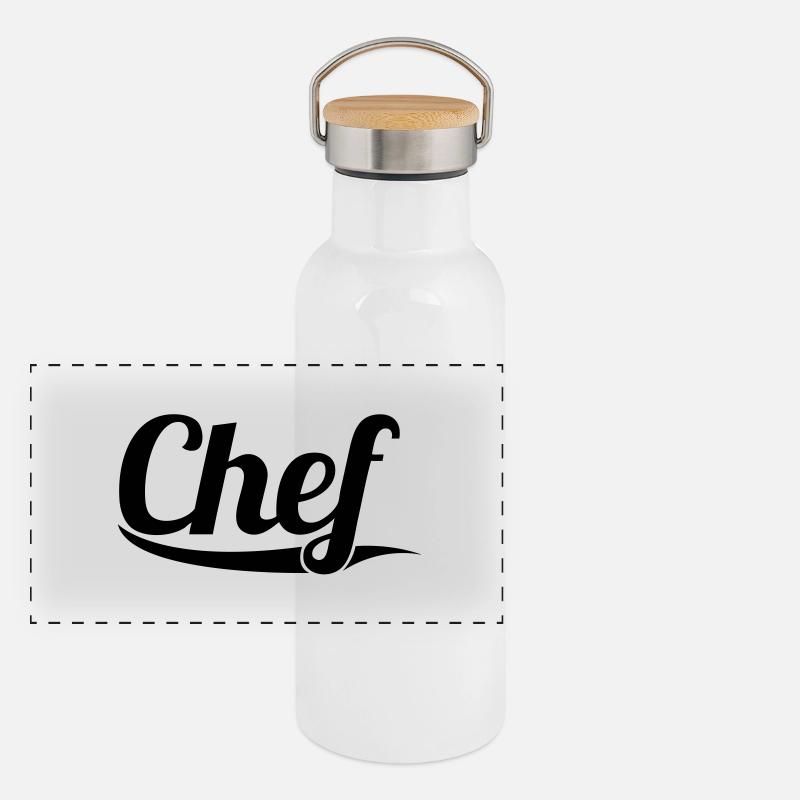 Chef Gourde isotherme avec bouchon en bambou