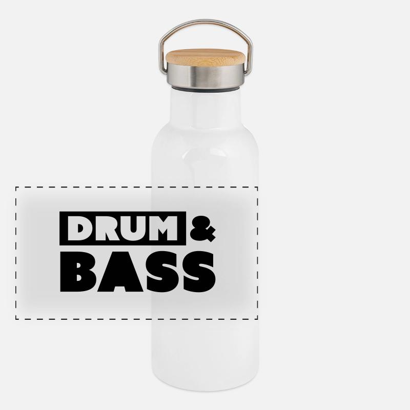 DRUM & BASS Gourde isotherme avec bouchon en bambou