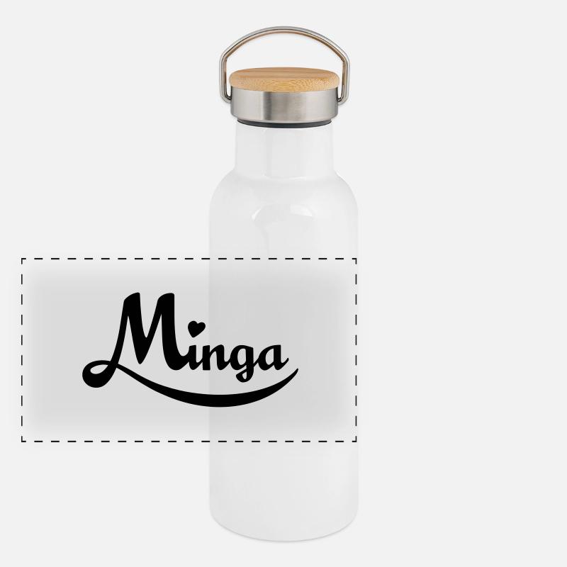 Minga - the Bavarian Munich Panoramic Thermal Bottle with Bamboo Lid