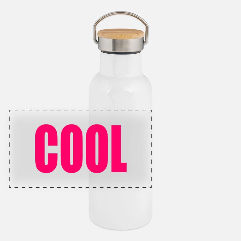 Panorama Thermosflasche mit Bambusdeckel