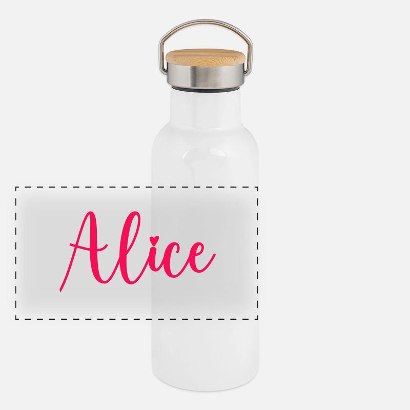 name alice Panorama Thermosflasche mit Bambusdeckel